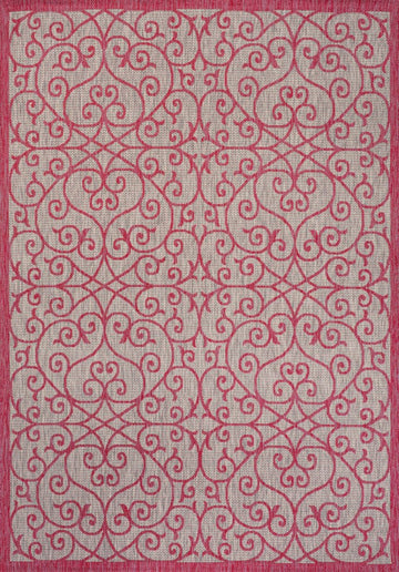 Madrid Vintage Filigree Textured Weave Indoor/outdoor Area Rug
